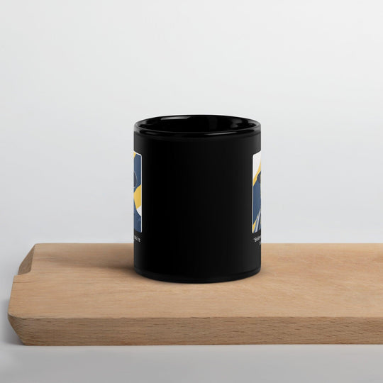 Black Glossy Mug: "Believe you can and you're halfway there." (Roosevelt) - LeadershipQuotes.com