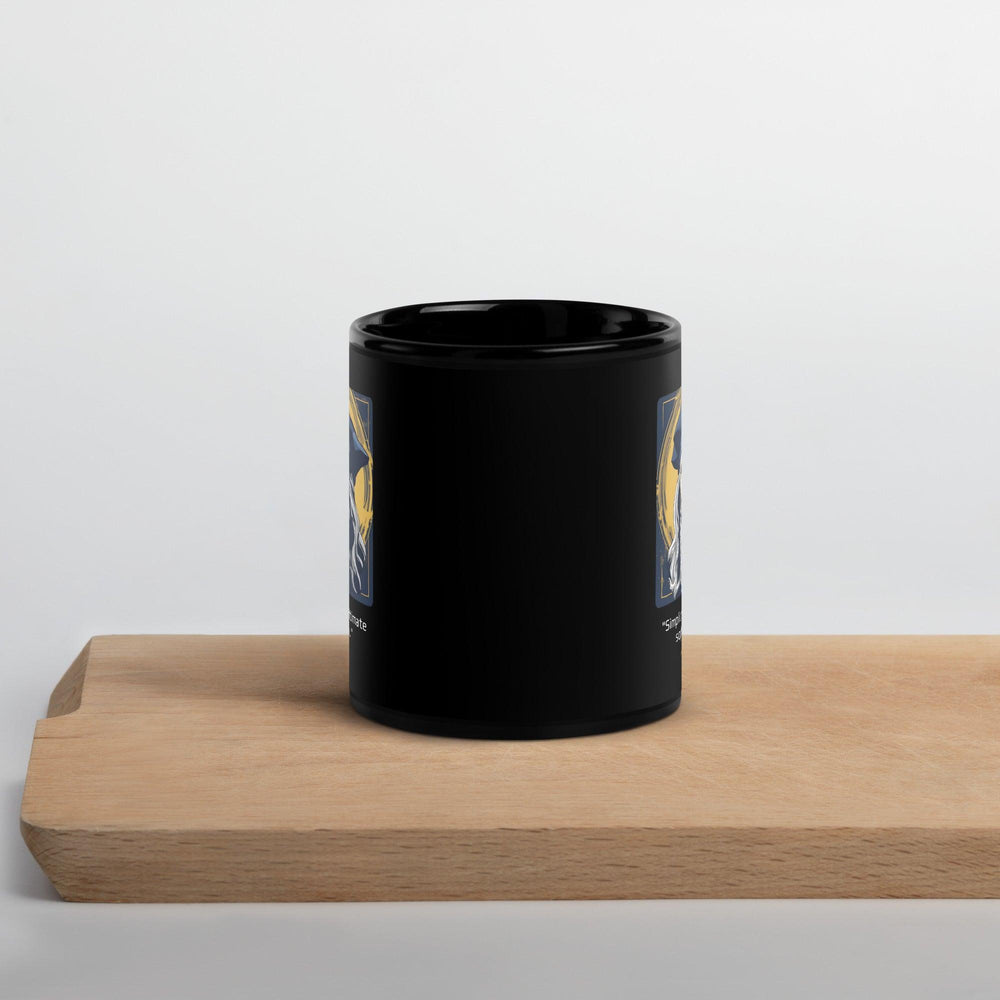 Black Glossy Mug: "Simplicity is the ultimate sophistication." (da Vinci) - LeadershipQuotes.com