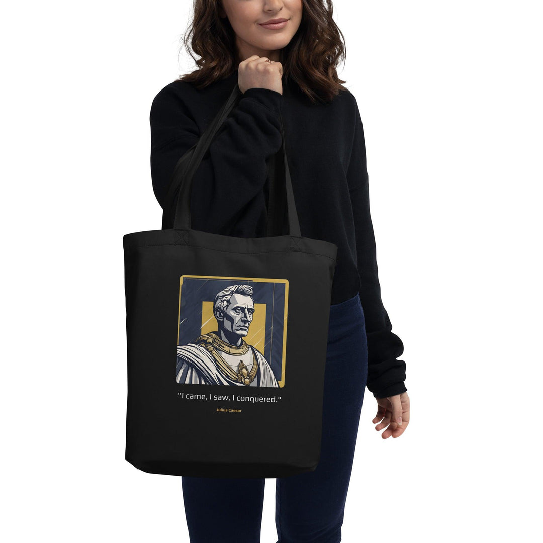 Eco Tote Bag: "I came, I saw, I conquered." (Caesar) - LeadershipQuotes.com