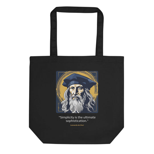 Eco Tote Bag: "Simplicity is the ultimate sophistication." (da Vinci) - LeadershipQuotes.com