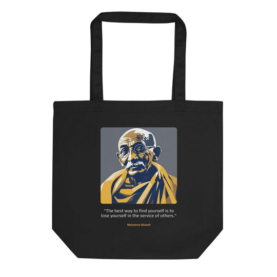 Eco Tote Bag: "The best way to find yourself is to lose yourself in the service of others." (Ghandi) - LeadershipQuotes.com