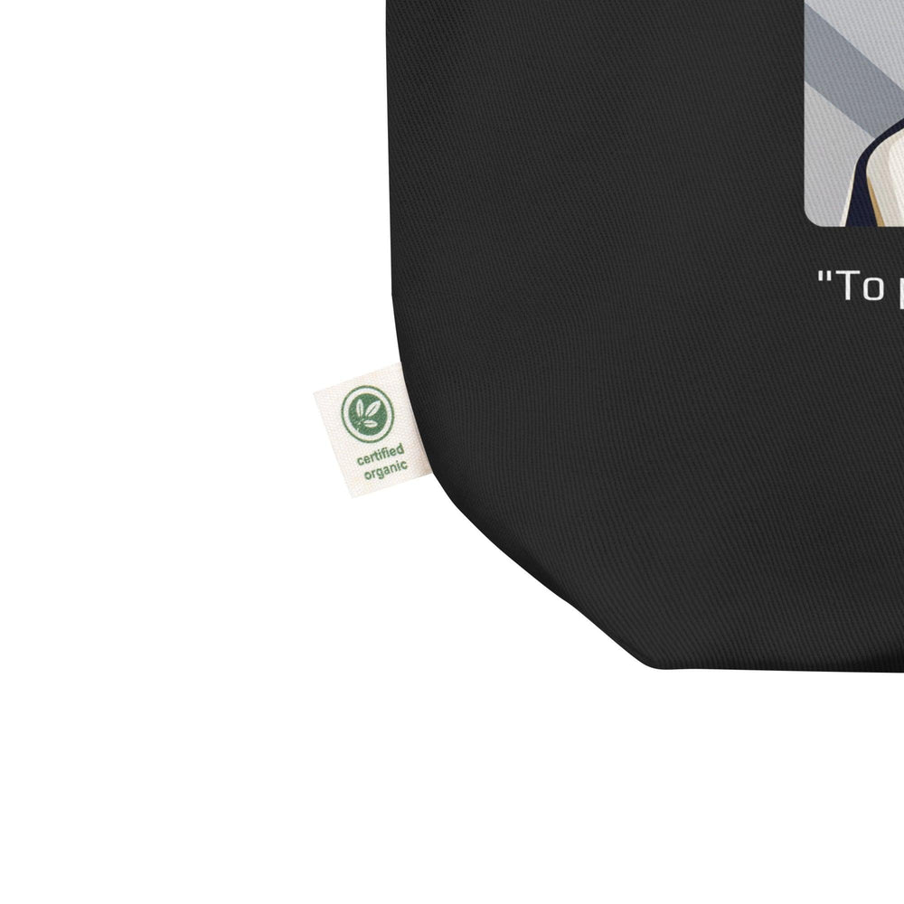 Eco Tote Bag: "To plant a garden is to believe in tomorrow." (Hepburn) - LeadershipQuotes.com