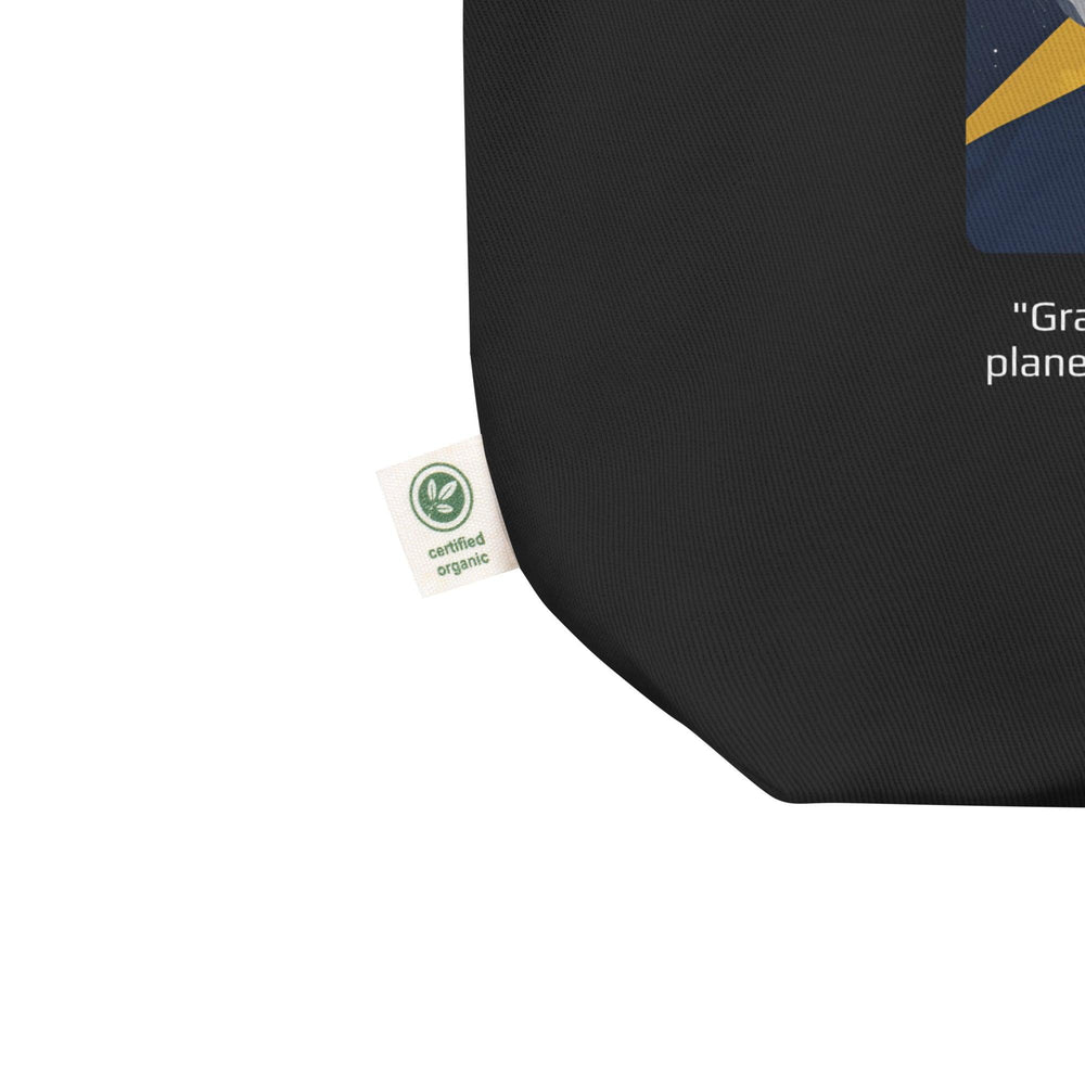 Eco Tote Bag: "Gravity explains the motions of the planets, but it cannot explain who sets the planets in motion." (Newton) - LeadershipQuotes.com