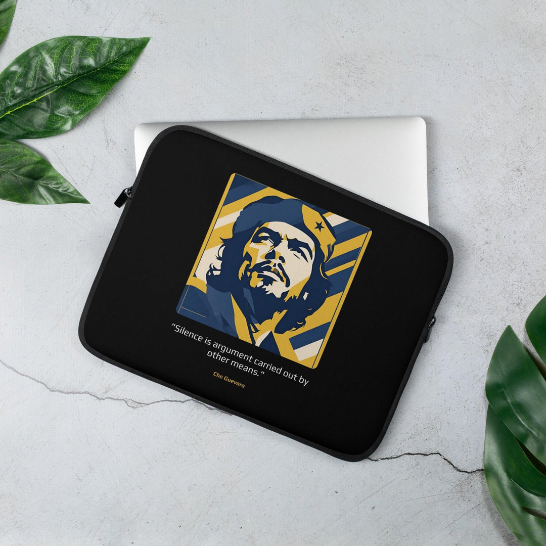 Laptop Sleeve: "Silence is argument carried out by other means." (Guevara) - LeadershipQuotes.com