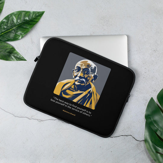 Laptop Sleeve: "The best way to find yourself is to lose yourself in the service of others." (Ghandi) - LeadershipQuotes.com