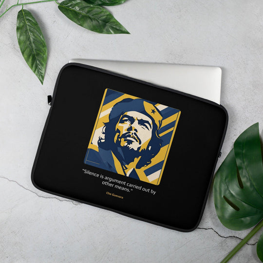 Laptop Sleeve: "Silence is argument carried out by other means." (Guevara) - LeadershipQuotes.com