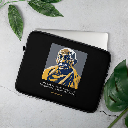 Laptop Sleeve: "The best way to find yourself is to lose yourself in the service of others." (Ghandi) - LeadershipQuotes.com