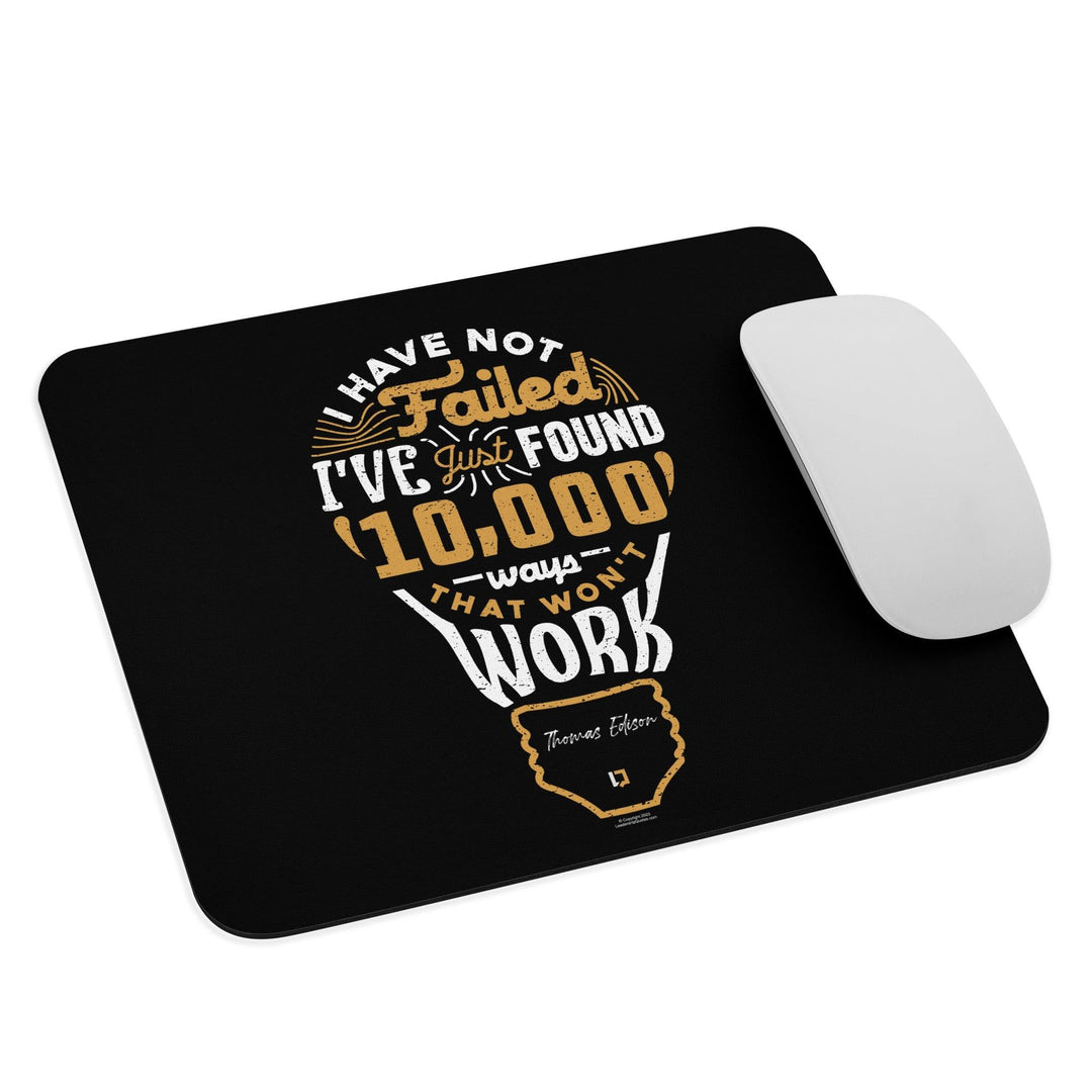 Mouse Pad: "10,000 Ways" (Edison) - LeadershipQuotes.com