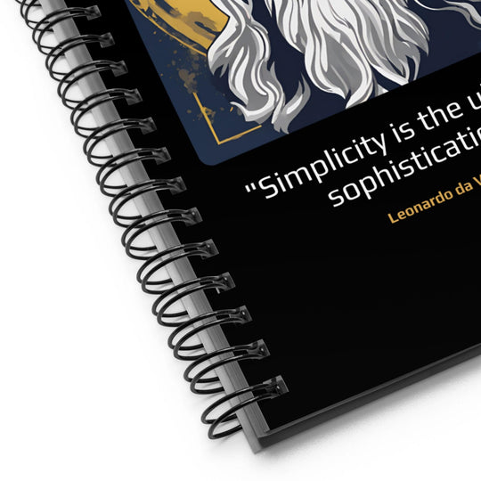 Notebook: "Simplicity is the ultimate sophistication." (da Vinci) - LeadershipQuotes.com