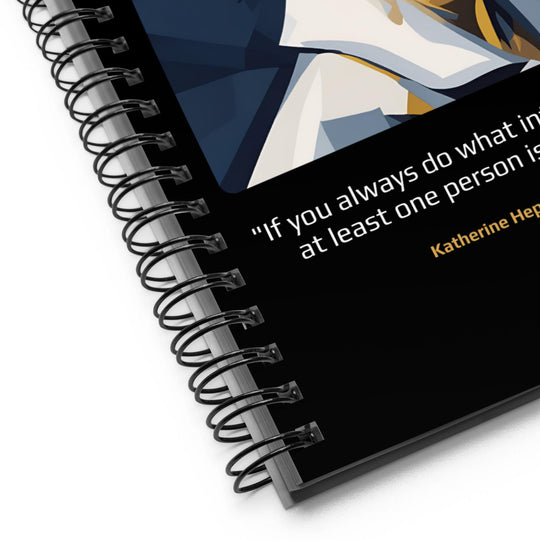 Notebook: "If you always do what interests you, at least one person is pleased." (Hepburn) - LeadershipQuotes.com