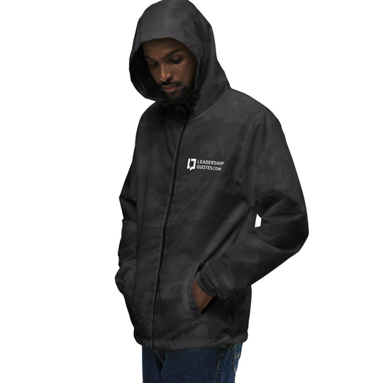 Unisex Lightweight Windbreaker: LeadershipQuotes.com Logo - LeadershipQuotes.com