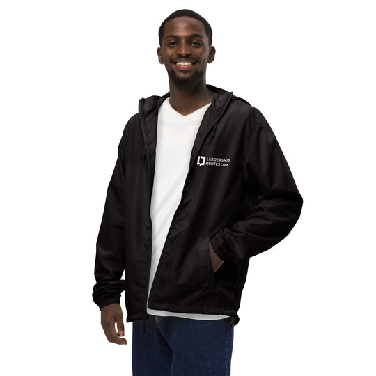 Unisex Lightweight Windbreaker: LeadershipQuotes.com Logo - LeadershipQuotes.com