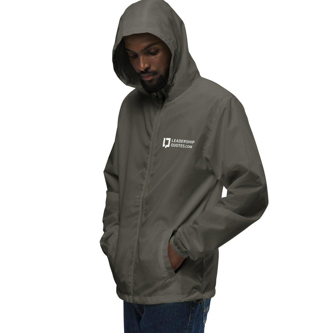 Unisex Lightweight Windbreaker: LeadershipQuotes.com Logo - LeadershipQuotes.com